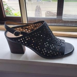 Franco Sarto Nanette black leather sandals, 9